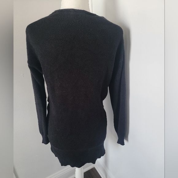 Anthropologie x Postmark black crossover sweater, size medium - Picture 4 of 6